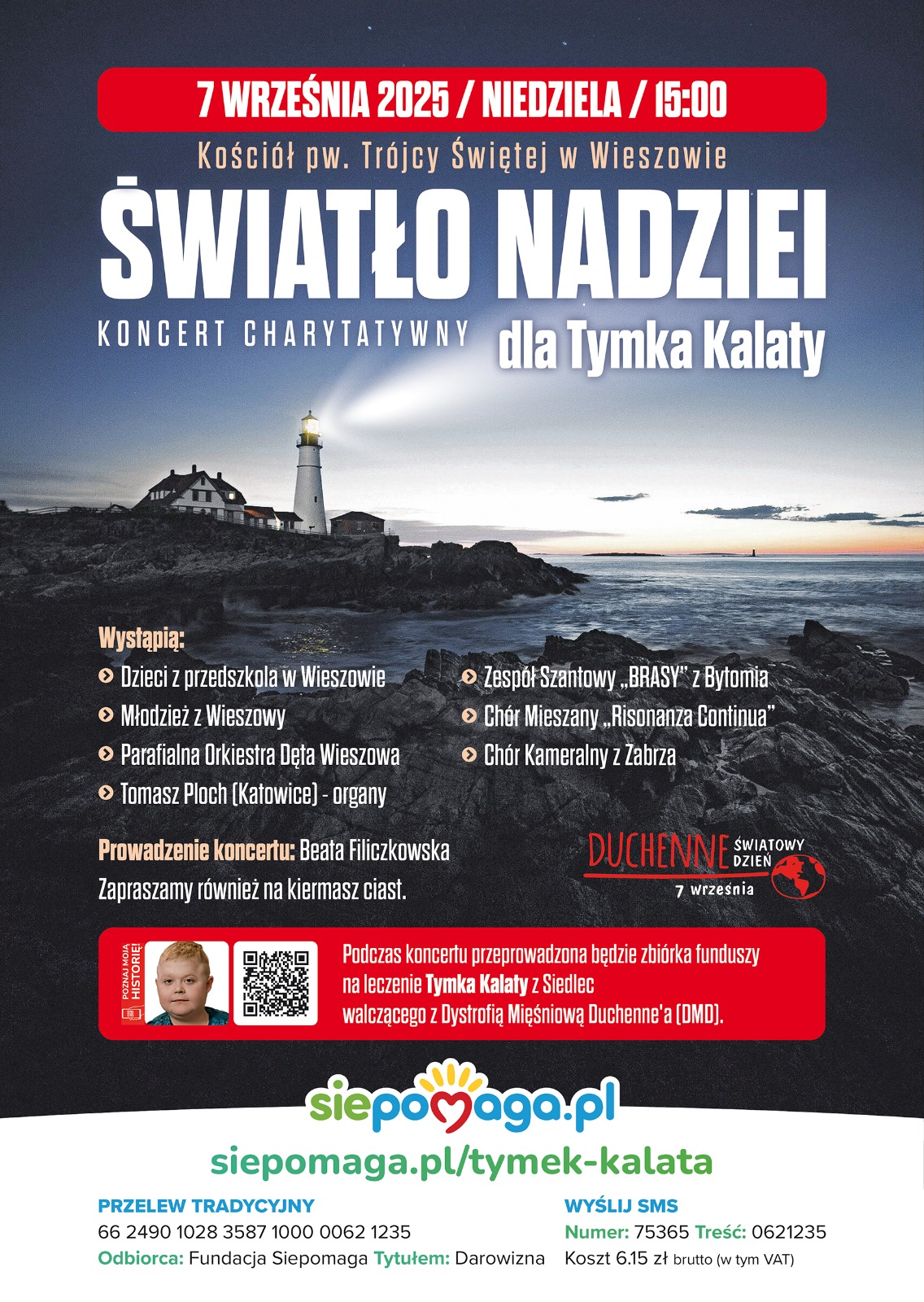 Koncert charytatywny dla Tymka Kalaty. Risonanza Continua w Wieszowie.