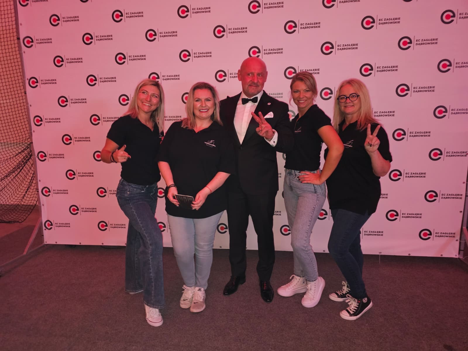 RC na gali EC Zagłębie Dąbrowskie_Kasia, Kasia, Prezes Wołyniec, Agnieszka, Grażyna